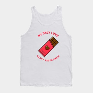 Valentine's Day T-Shirt Design valentines chocolate t-shirt for lover Tank Top